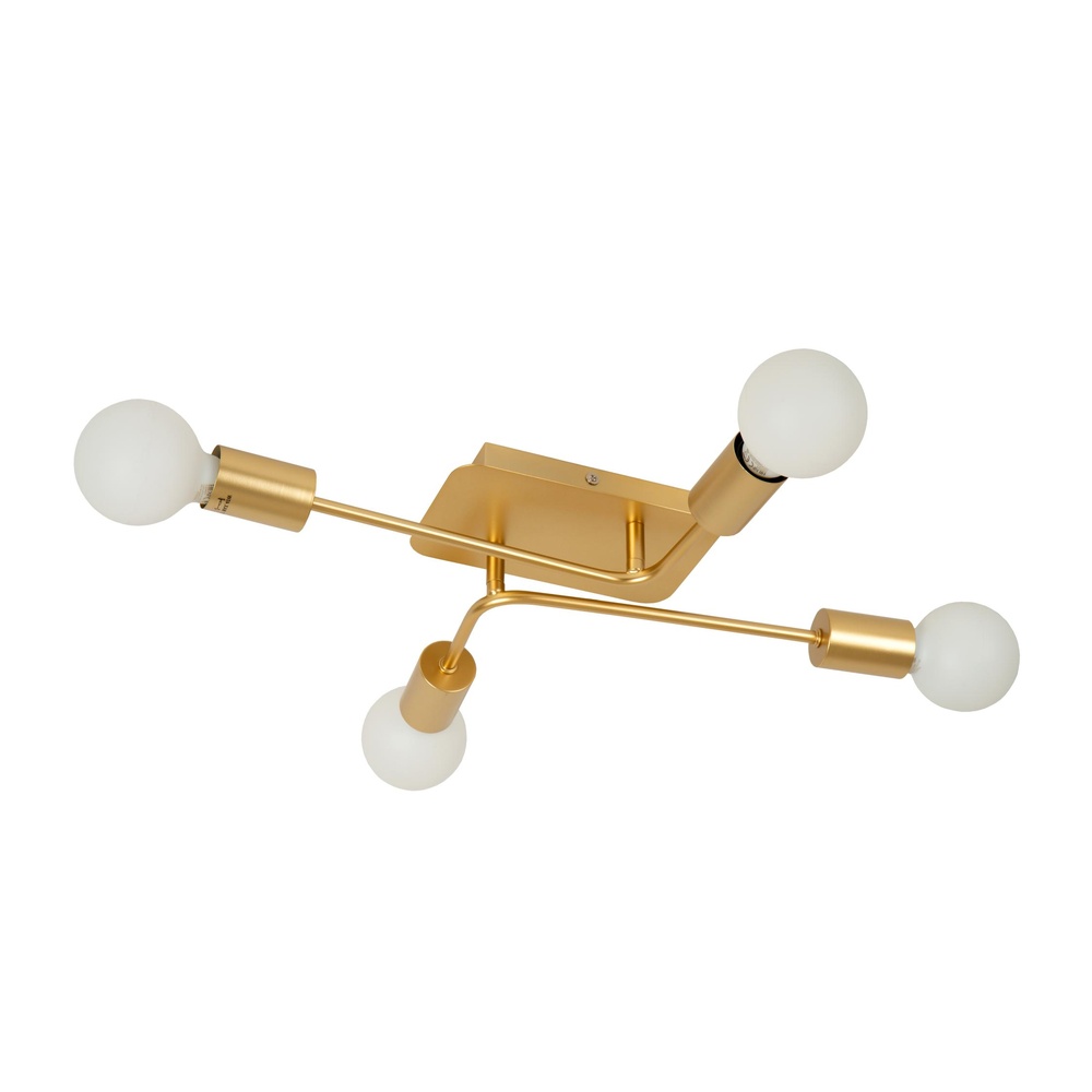 Lucide PlafondlampLester 4-lichts goud - 21118/04/02